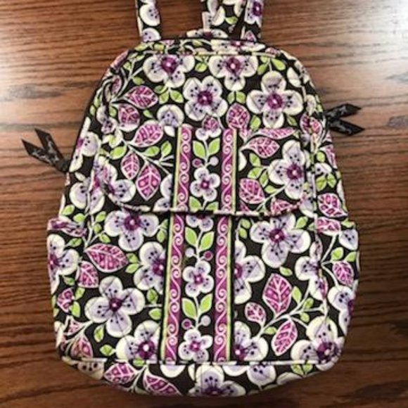 Vera Bradley Handbags - Vera Bradley Plum Petals Backpack *RETIRED*